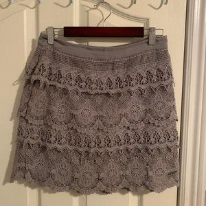 Grey Crochet Skirt